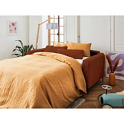 Acheter Lisa Design Owen - canapé 3 places convertible - couchage quotidien - matelas 12 cm - en velours côtelé