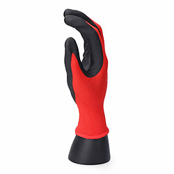 Gants de travail EDM Tactile Nitrile Industriels Rouge Lycra - 7