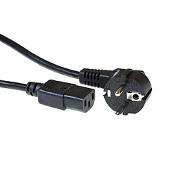 ACT 230V connection cable schuko male (angled) - C13 black 2.5 m