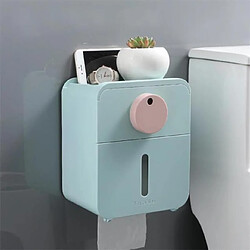 Universal Porte-papier toilette Boîte de rangement murale étanche Bac à papier de salle de bains Rouleau de papier Organisateur de tubes Double distributeur