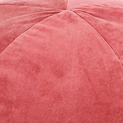 vidaXL Pouf Velours de coton 50 x 35 cm Rose