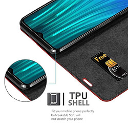 Cadorabo Coque Xiaomi RedMi NOTE 8 PRO Etui en Rouge pas cher