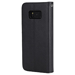 Avis Wewoo Housse Coque Pour Galaxy S8 + étui de protection à rabat horizontal de couleur unie avec support et fentes cartes et portefeuille et cadre photo et lanière noir