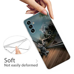 Coque en TPU antichoc, anti-rayures chat et tigre pour votre Samsung Galaxy A13 5G