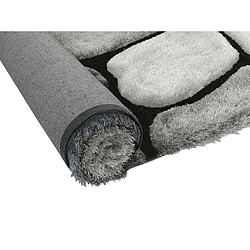 Avis Vente-Unique Tapis shaggy à poils longs - 200 x 290 cm - Gris - PIETRA