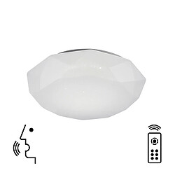 Inspired Plafonnier, LED 56W, 3000-5000K Tunable White, 4000lm, Télécommande, APP, Alexa & Google Voice Control, Blanc, 3 ans de garantie