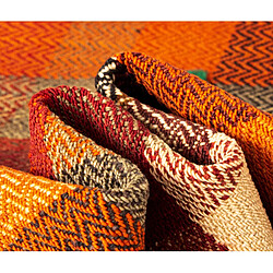 Vidal Tapis de laine 230x148 orange Jajim