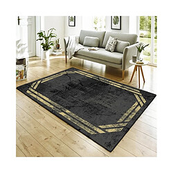 Mani Textile Tapis REBELLE, Noir