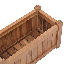 Acheter vidaXL Lit surélevé 50x25x25 cm Bois de teck solide