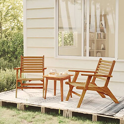 Maison Chic Mobilier de bistro et chaises de jardin 3 pcs Bois d'acacia solide -GKD364454