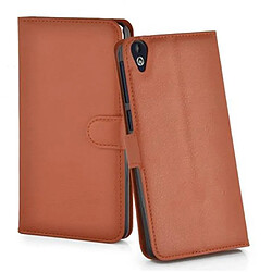 Cadorabo Coque HTC Desire 820 Etui en Brun pas cher