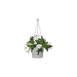 Avis ELHO Pot de fleurs a suspendre Greenville 24 - Extérieur - Ø 23,9 x H 20,3 cm - Gris béton vivant