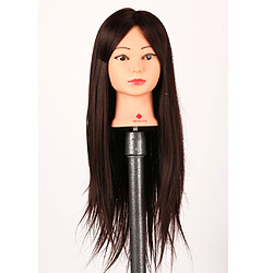 Salon De Coiffure De La Pratique De La Formation Mannequin Tête + Serre-câble Brun 22 " pas cher