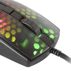 Avis Souris de jeu ultralégère Mars Gaming MMR - 58 g - Éclairage RVB 16,8 M - Capteur optique 12800 DPI - Commutateurs mécaniques Huano - Câble paracorde plume - Couleur noire