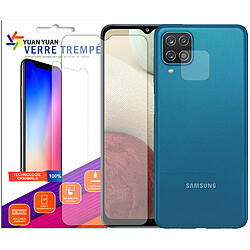 Verre trempé pour Samsung Galaxy A12 SM-A125F +Verre Trempé Camera Arrière Protecteur-9H Film Protection en Verre Trempé -Visiodirect-