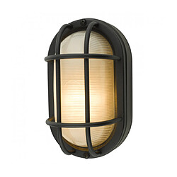 Acheter Luminaire Center Applique de jardin Salcombe Noir mat,verre côtelé 1 ampoule 2,1cm