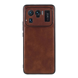 X-Level Coque en TPU + PU Style vintage marron pour votre Xiaomi Mi 11 Ultra