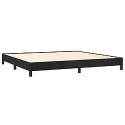 Acheter Maison Chic Lit adulte - Lit simple Cadre de lit,Structure du lit Contemporain Noir 200x200 cm Velours -MN56392