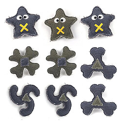 9 Pack Star Shape Dog Chew Toys For Puppies Teething Natural Durable Canves Drag Tug Assortment Household Interaction Entertainment Pet Accessories