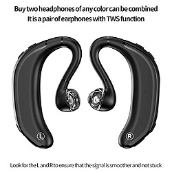 Casque Bluetooth Casque Sans Fil Business Style Écouteur Bluetooth Noir pas cher