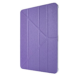 Etui en PU Texture de soie avec support origami violet pour votre Apple iPad Pro 11 pouces (2021)