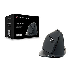 Souris Optique Ergonomique Conceptronic LORCAN03B Noir