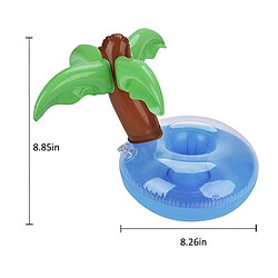 Wewoo Bouée porte gobelet Porte-boissons flottant en forme d'arbre de noix de coco gonflable, taille gonflée: environ 21 x 21 x 22cm