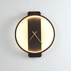 Avis Horloge Murale Moderne De Lampe à LED Mécanisme De Quartz Silencieux Minimaliste, Décor à La Maison Rond Noir