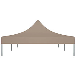 Avis vidaXL Toit de tente de réception 6x3 m Taupe 270 g/m²