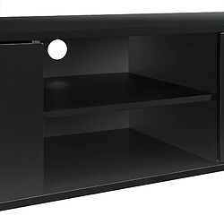 Helloshop26 Meuble TV buffets bas téléviseur armoire 120 cm MDF noir 03_0002868 pas cher