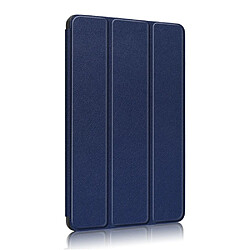 Acheter Etui en PU + TPU avec support tripliure et porte-stylet bleu foncé pour votre Apple iPad 10.2 (2019)