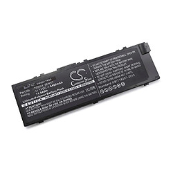 vhbw batterie compatible avec Dell Precision M7710, 15 7000, 15 7510, 15 7520, 15-7510, 17 7000 laptop (6400mAh, 11,1V, Li-Polymère, noir)