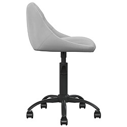 Avis Helloshop26 Chaise fauteuil siège de bureau informatique étude clairvelours gris 02_0024024