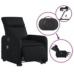 Acheter vidaXL Fauteuil inclinable de massage électrique noir similicuir