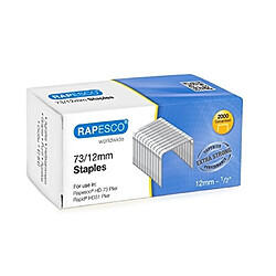 RAPESCO LOT DE 2000 AGRAFES GALVANISÉES 73/12 MM ARGENT 1261