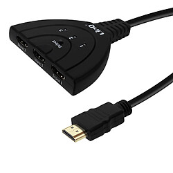 Adaptateur multiports HDMI Mâle vers 3x ports HDMI Femelle LinQ Full HD Noir