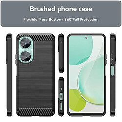 Htdmobiles Coque pour Huawei Nova 11i - housse etui silicone gel carbone + film ecran - NOIR