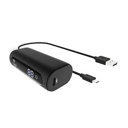 Tiger Powerbank 5000mAh Power Delivery Quick Charge avec 2 Câbles USB-C Noir