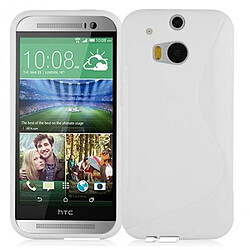 Cadorabo Coque HTC ONE M8 Etui en Blanc