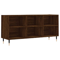 vidaXL Meuble TV chêne marron 103,5x30x50 cm bois d'ingénierie