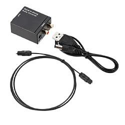 Convertisseur Numérique-Analogique Audio ,Adaptateur avec Câble Audio Optique ,Toslink / Fibre SPDIF vers RCA