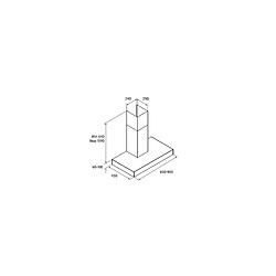 Acheter Hotte décorative 400m³/h TURBOAIR 60cm E, TURBSOFIAIX60