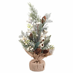 BigBuy Christmas Décorations de Noël Multicouleur Naturel Plastique Ananas 50 cm