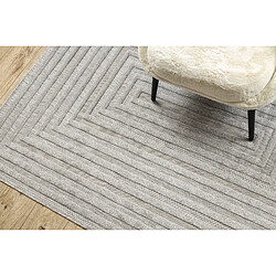 RUGSX Tapis SANTO SIZAL 0999 géométrique gris 80x150 cm pas cher