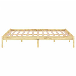 Acheter vidaXL Cadre de lit sans matelas bois massif 200x200 cm