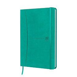 Cahier broché Signature Oxford A5 - petits carreaux - 160 pages - turquoise - Lot de 5