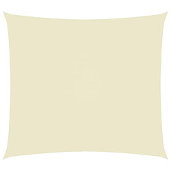 Maison Chic Voile d'ombrage | Voile de parasol | Toile d'ombrage tissu oxford rectangulaire 6x7 m crème -MN12537