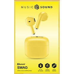 Cellular Line Cellularline Music Sound Swag Auricolari Wireless Earphones Bluetooth Giallo