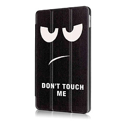 Acheter Etui en PU impression motif stand en trois volets ne me touche pas pour votre Apple iPad 9.7 (2017)