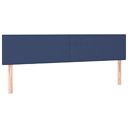 Maison Chic Lot de 2 Têtes de lit design Bleu pour chambre - Décoration de lit 90x5x78/88 cm Tissu -MN32101